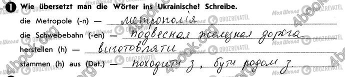 ГДЗ Німецька мова 10 клас сторінка Стр88 Впр1